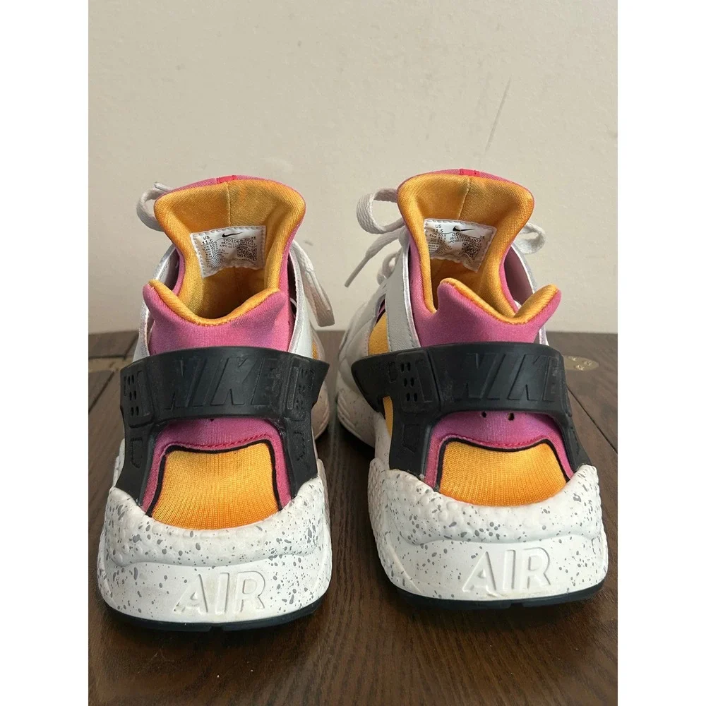 Nike‎ Huarache White Yellow Gold Pink Men's Size 11.5 DD1068-003